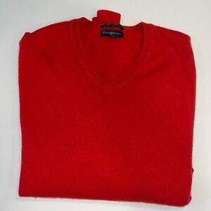 Club Room V-Neck Cashmere Red Sweater